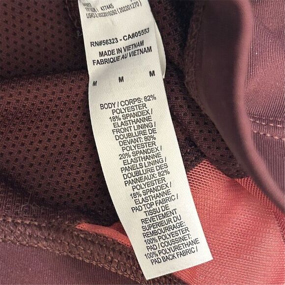 Nike Women's Medium Support Sports Bra M Burgandy Crossback Yoga/Cardio - Picture 9 of 10